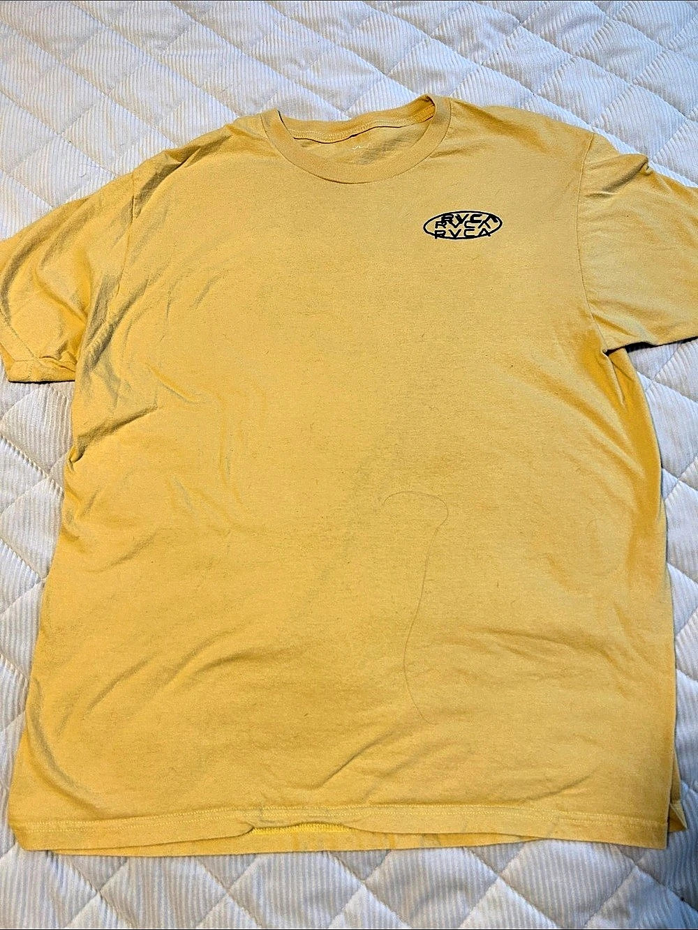 RVCA Graphic Logo Short Sleeve Tee Yellow